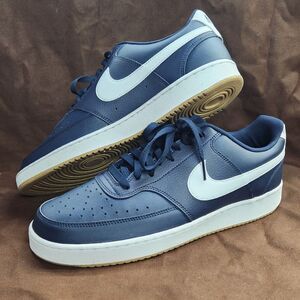 Nike Court Vision Low Mens Size 12 Obsidian Blue Gum White New Without Box